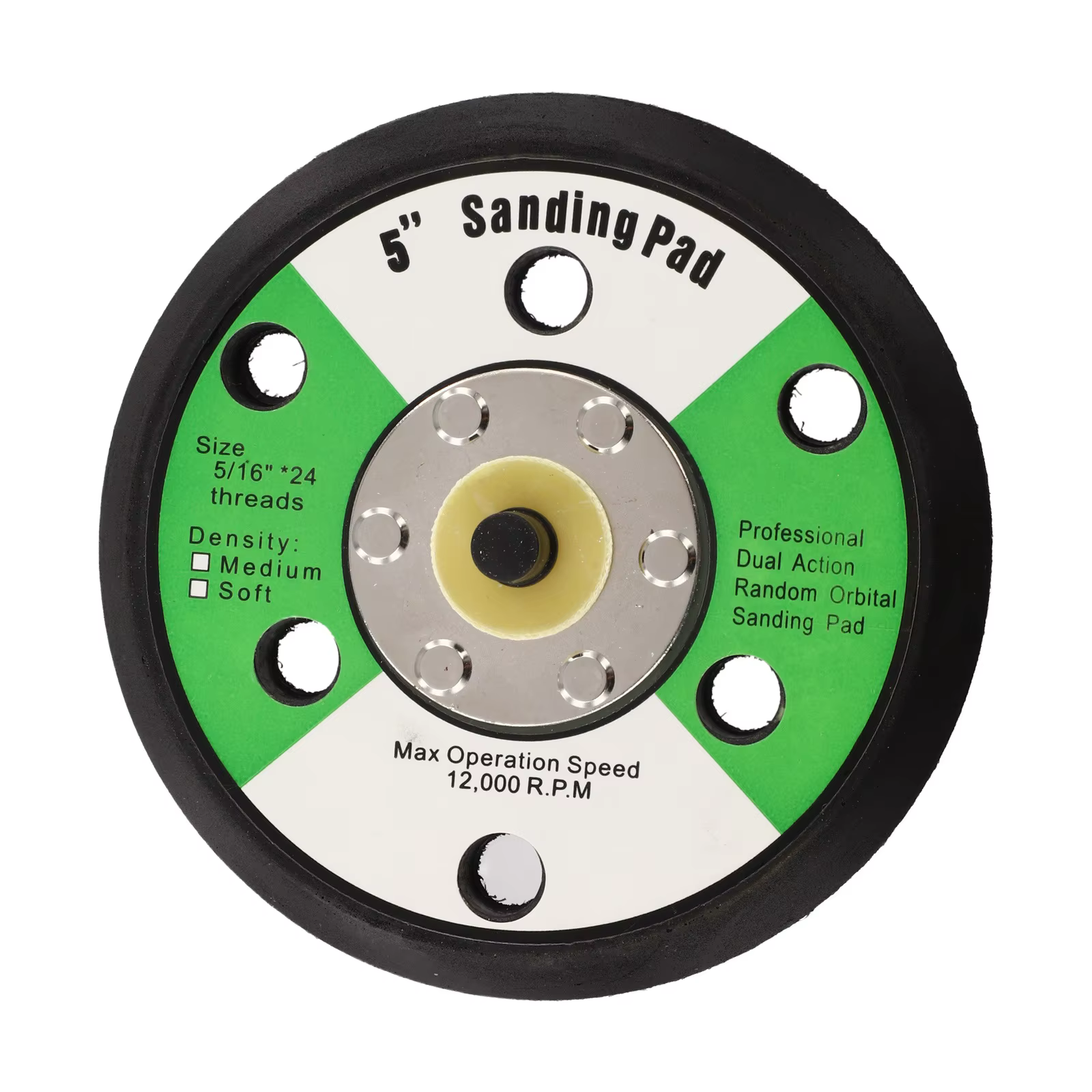 Ponceuse à Air polisseuses 5 pouces 125mm 6 trous patin de support de ponceuse 5/16 "UNF filetage mâ