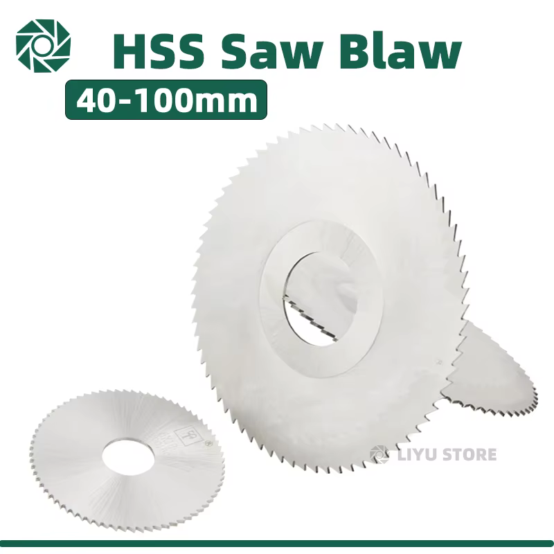 LIYU HSS fraisage lame de scie circulaire 40mm/50mm/60mm/63mm/75mm/80mm/100mm/125mm scie circulaire 