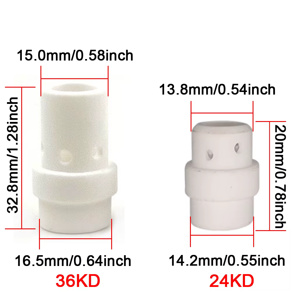 10/20pcs Consommables MIG Torche Tête Swir D'anneau de Gaz Pour Binzel MIG MAG 24KD/36KD Torche Util