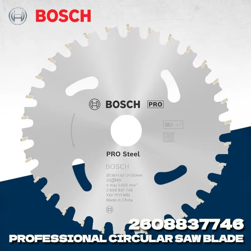 Accessoires pour outils électriques BOSCH 2608837746 – Lame de scie circulaire en acier T30 PRO, 136