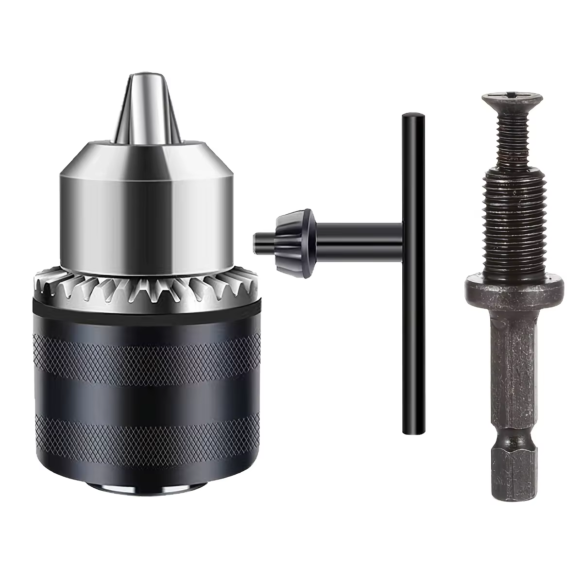 Mandrin de perceuse avec clé 1.5-10mm, mandrin de presse de remplacement, support 3/8-24UNF pour tou