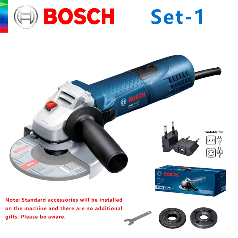 Original Bosch GWS 7-100 meuleuse d'angle filaire 220V polissage Machine de découpe 100mm disques él