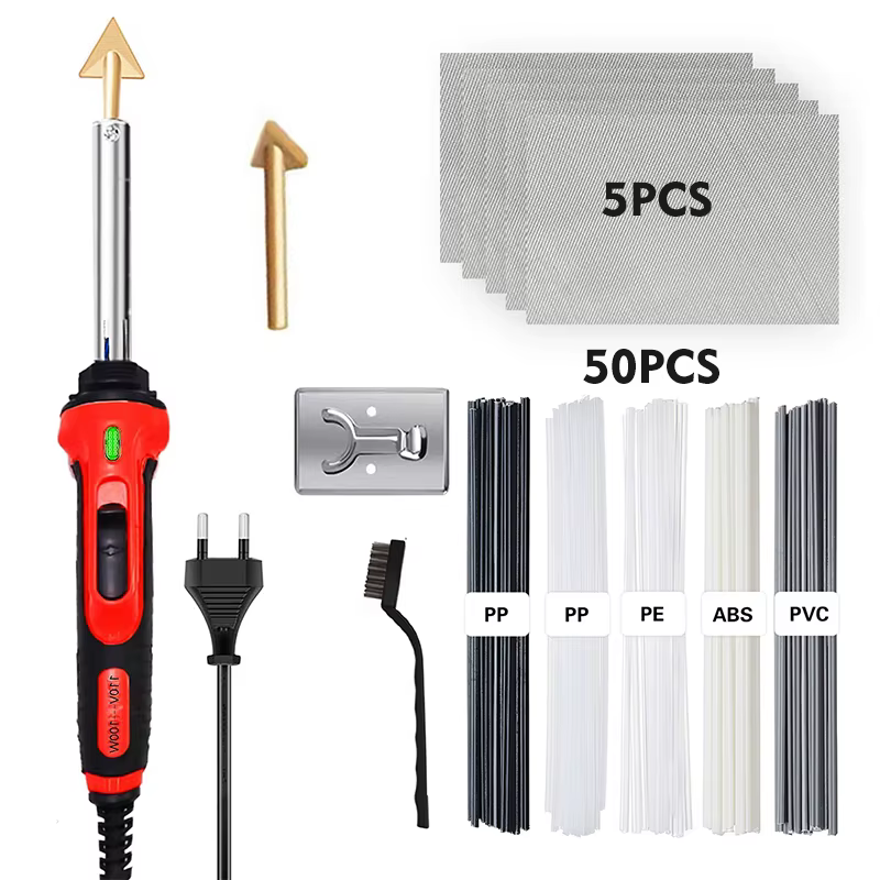 Kit de soudage du plastique 100W 2 en 1, pistolet à souder en plastique pour la réparation de Surfac