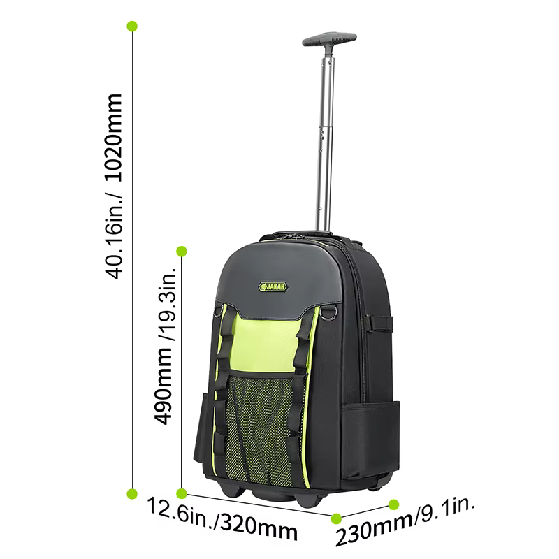 Sac à outils sur roulettes, sac à dos à outils pour hommes, sacs à outils de grande capacité