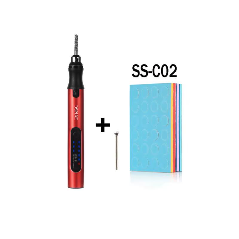 DSPIAE ES-P ponceuse stylo éponge disque de ponçage rond pré-coupé papier de verre abrasif utilisé a