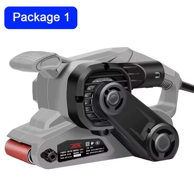 Machine à poncer à bande électrique portable 220V 810W, ponceuse à bande de qualité industrielle, ou