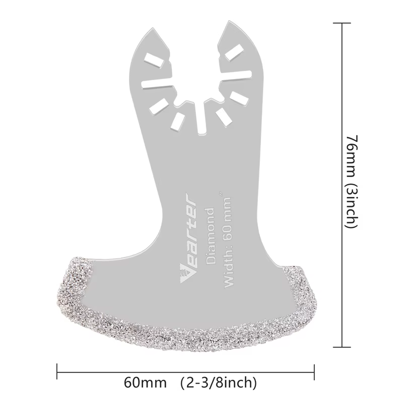 Vearter – lames de scie à oscillation pour découpe de mortier, 2 pièces, pour le retrait du coulis