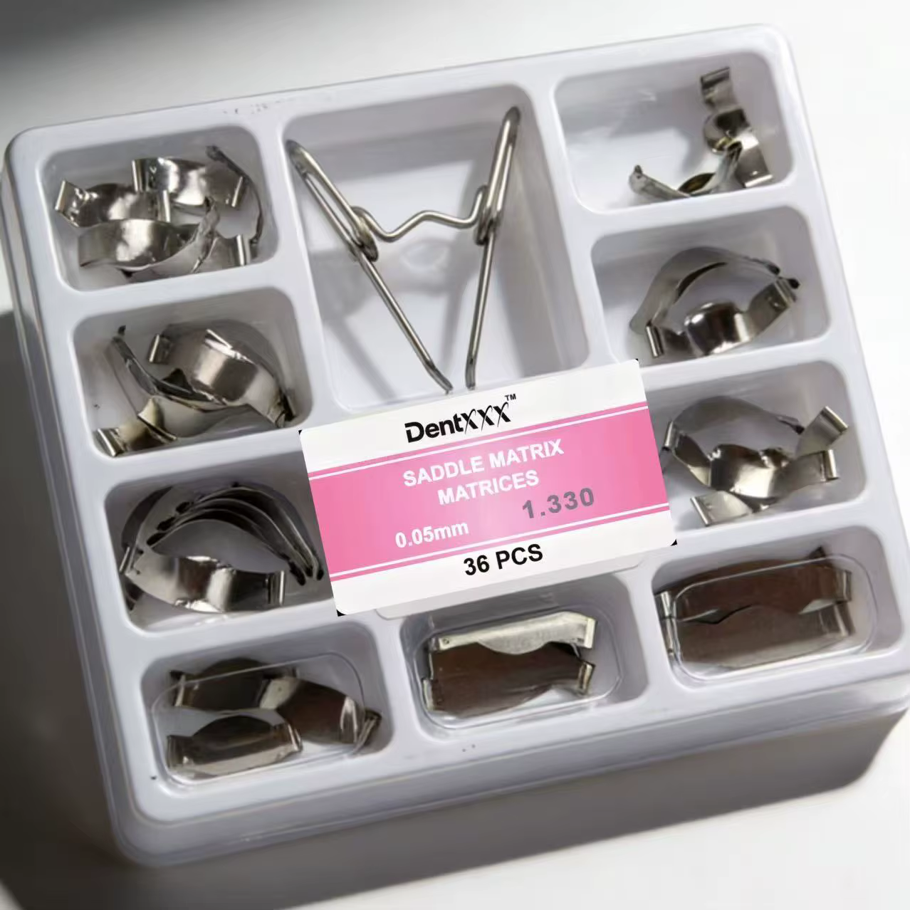Kit de 36 matrices de selle 0,05 mm pour clips de formage sectionnels n° 1330