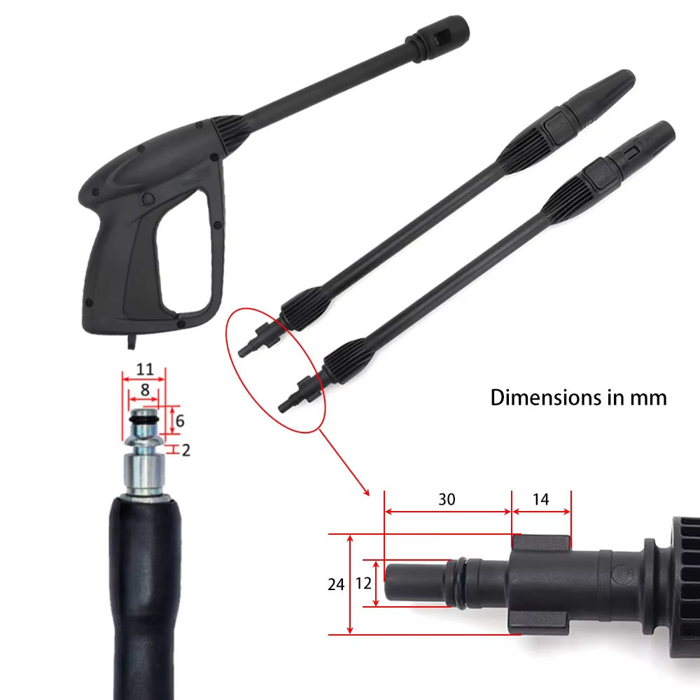 Nettoyeur haute pression pistolet de pulvérisation Jet Lance buse laveuse de voiture Jet pistolet à 