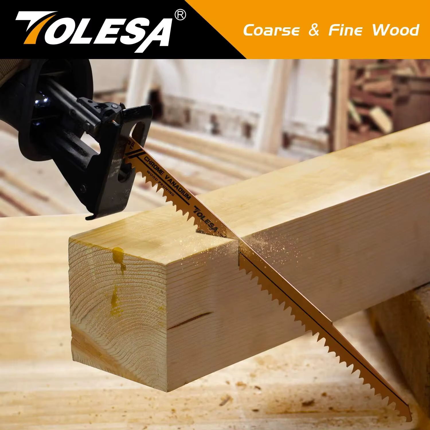 TOLESA 5 pièces lames de scie alternative pour l'élagage du bois 5 lames de scie TPI Construction du