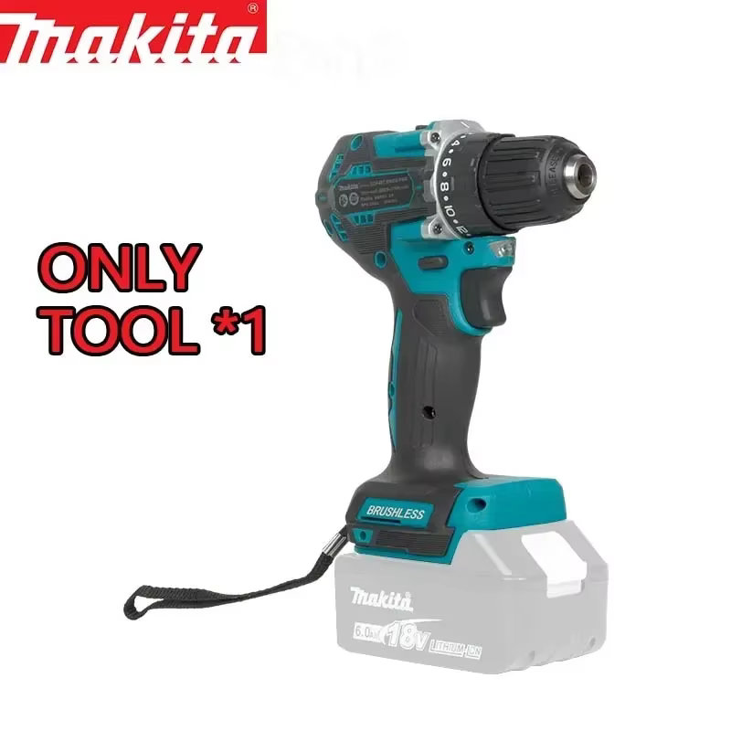 Makita DDF487 Perceuse à percussion électrique sans fil 18V lithium-ion 10 mm, visseuse à couple éle