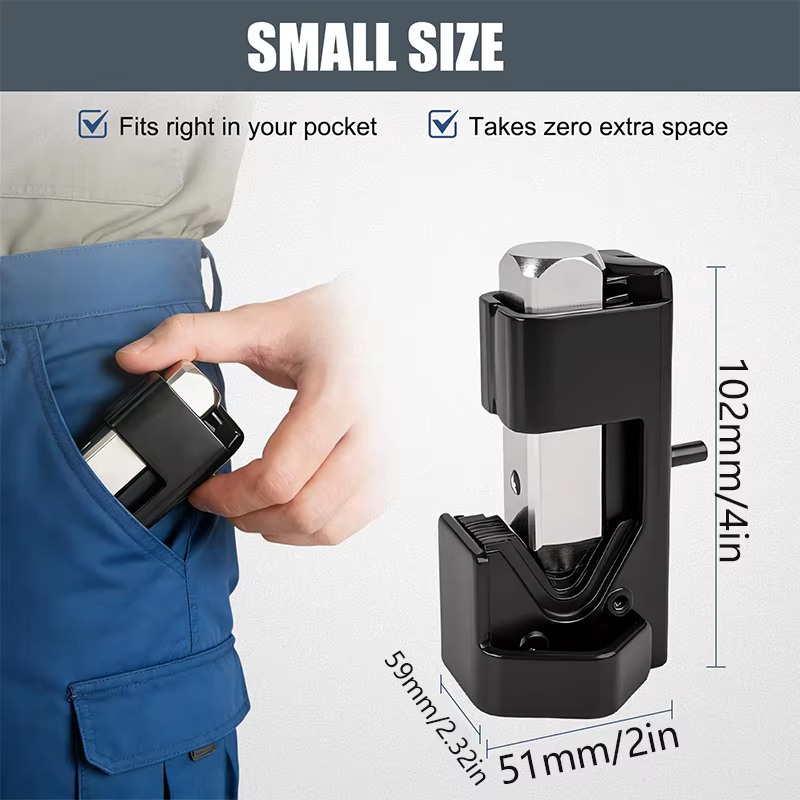 Pince à sertir portable HUHAO 8AWG-4/0AWG à ressort pour cosses en cuivre, pour travaux de câblage é
