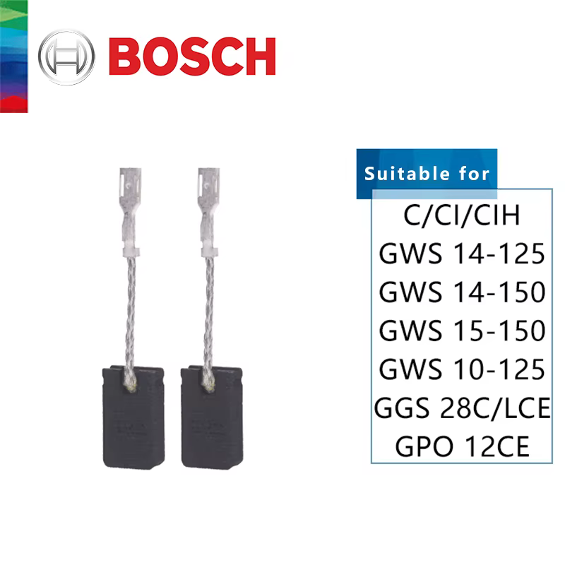 Remplacement de brosses en carbone pour meuleuse d'angle Bosch, 150 1607014176, GWS1400, GGS8CE, GGS