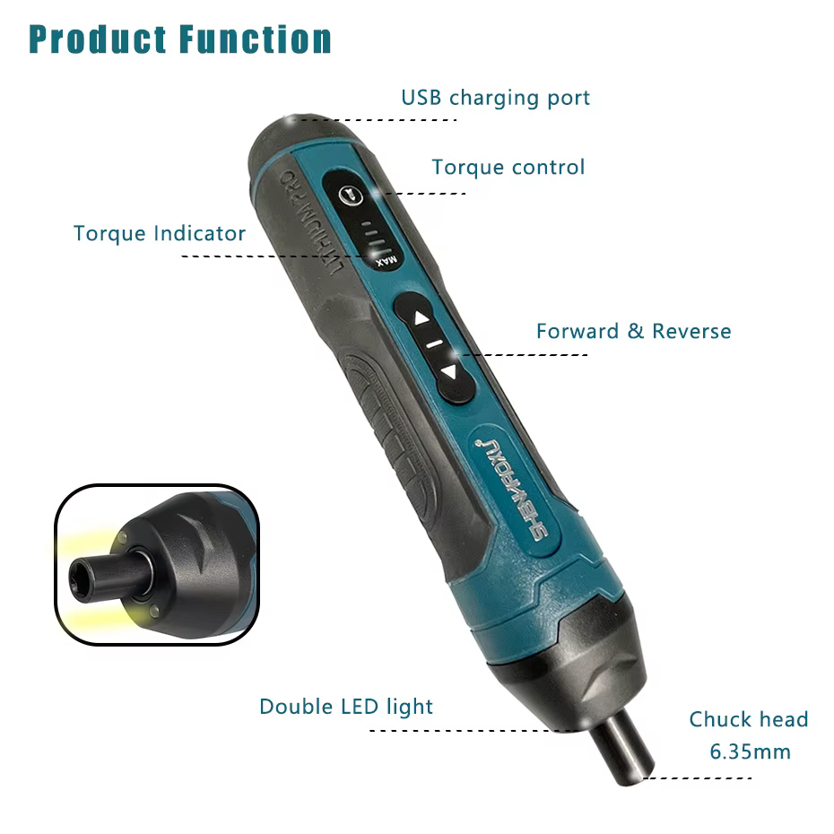 Tournevis électrique sans fil Rechargeable 1300mah batterie au Lithium Mini perceuse 3.6V ensemble d