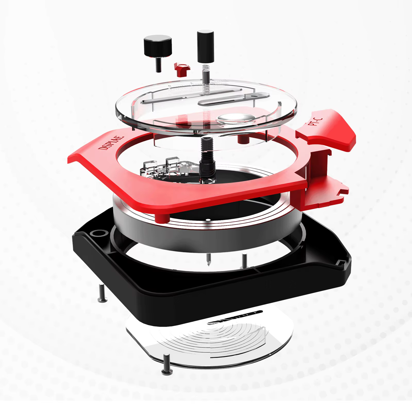 DSPIAE PT-C Coupe Circulaire Intégrale Rouge avec Mèche De Coupe De Tungstène avec Anti-ALD Pad PC D