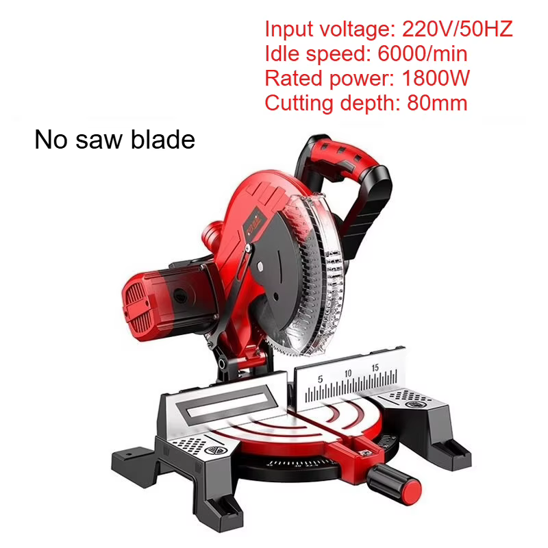 Scie à onglet électrique à lame de 10 pouces, machine de coupe biseautée multi-angle, scie pour prof