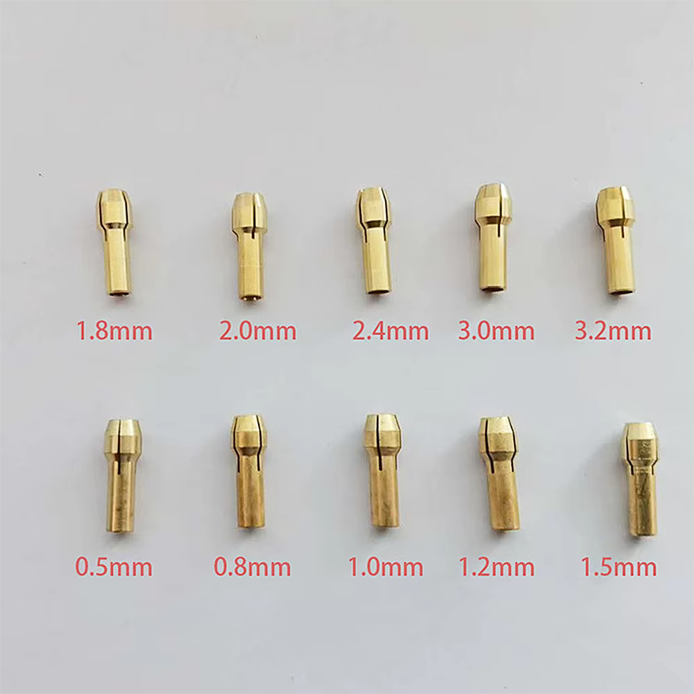 Adaptateur de mandrins de perceuse 10 pièces/ensemble, Mini mandrins de perceuse 0.5mm-3.2mm pour ad