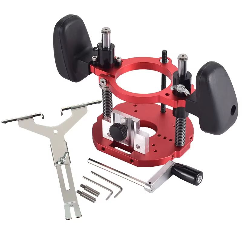 Base de routeur plongeante pour machine de coupe, support d'ascenseur de bureau, pour le travail de 