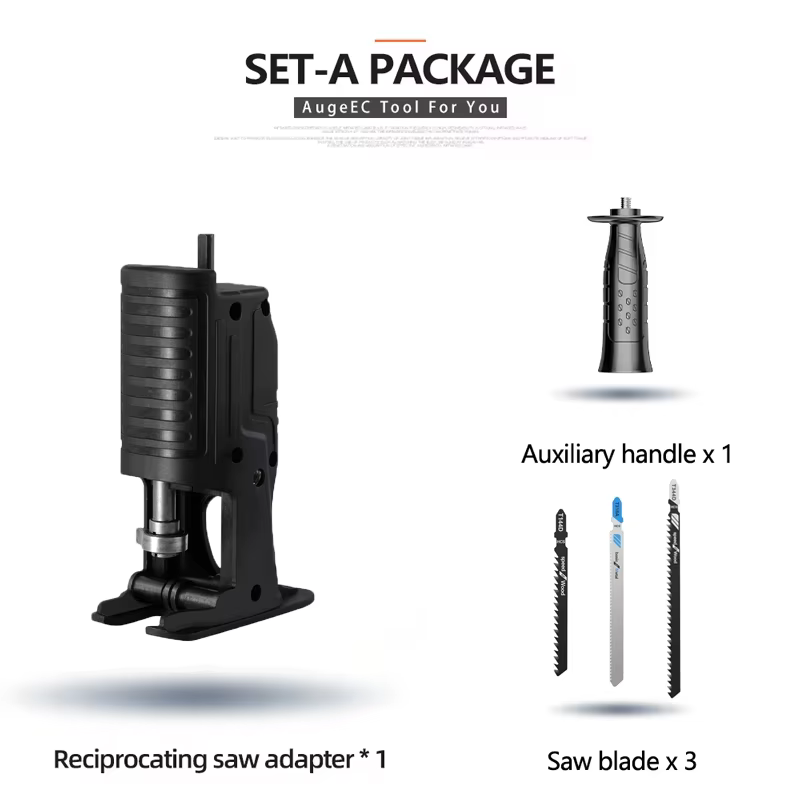 Adaptateur de scie alternative, roulement métallique amélioré, transforme une perceuse électrique en
