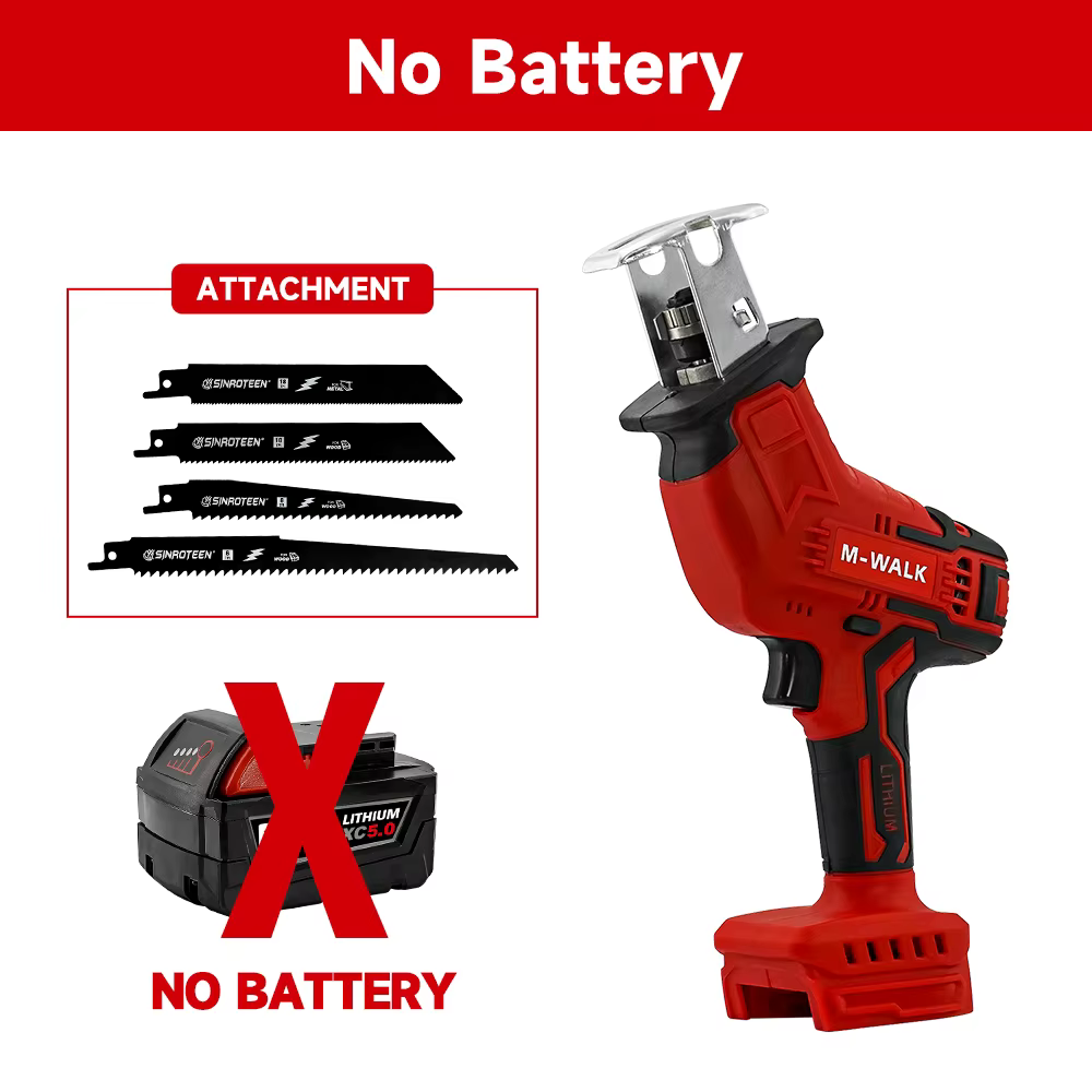 M-WALK scie alternative sans fil 18V vitesse réglable scie électrique bois métal tuyaux outils de co