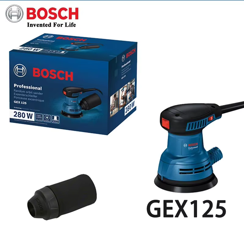 Ponceuse orbitale multifonctionnelle Bosch GEX125 280W / Meuleuse orbitale / Machine à poncer pour l