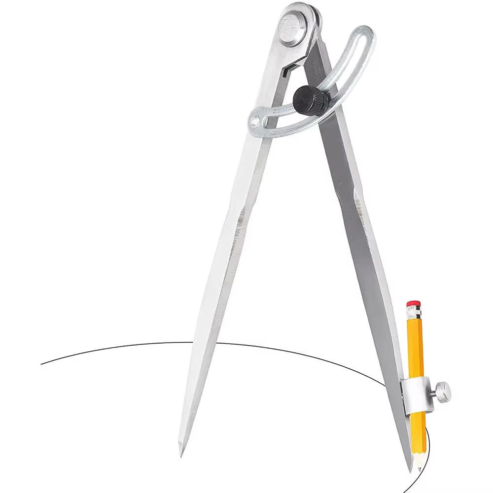 Boussole pour le travail du bois, boussole de charpentier 100MM-300MM, outil de marquage circulaire,