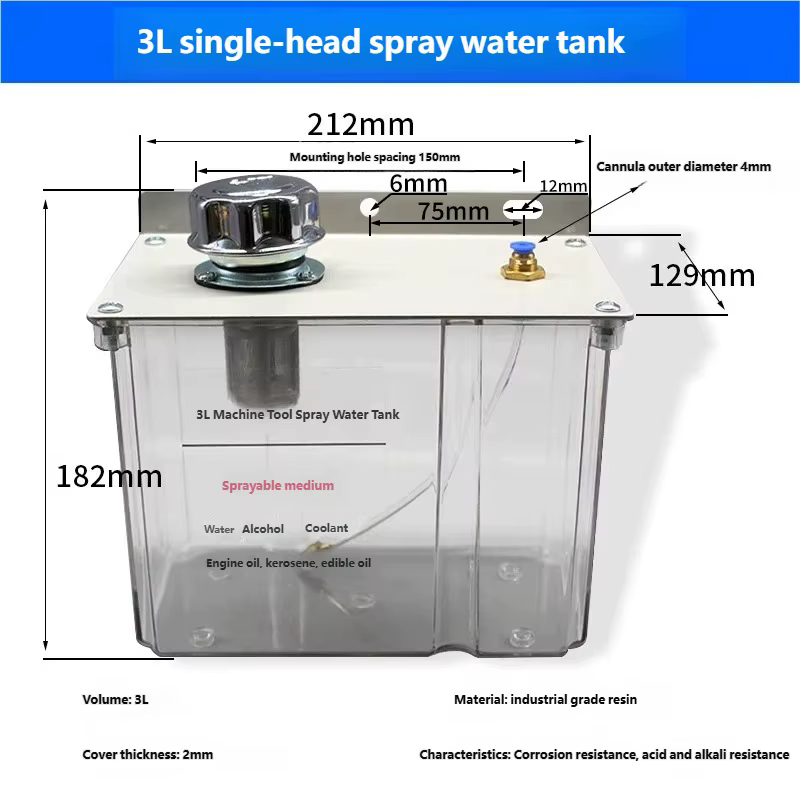 Kit de pulvérisation de lubrifiant 3L avec pompe à liquide de refroidissement, pulvérisateur et filt