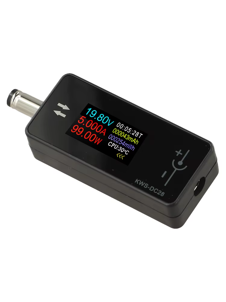 Compteur de courant continu pour le diagnostic de charge, détection bidirectionnelle du courant pour