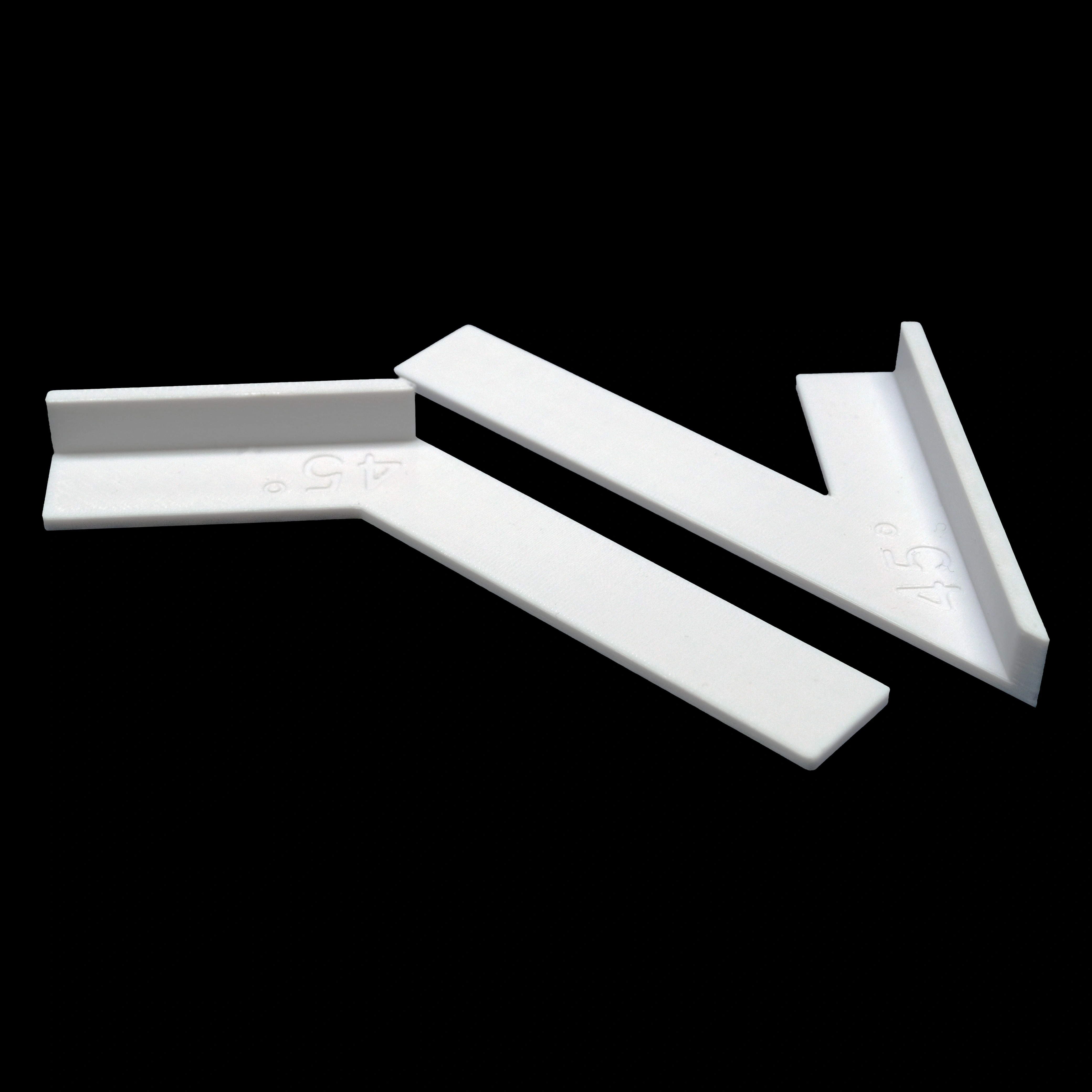 2 pièces Guide d'angle de 45 degrés pour le travail du bois, Outil de positionnement pour coupe à on