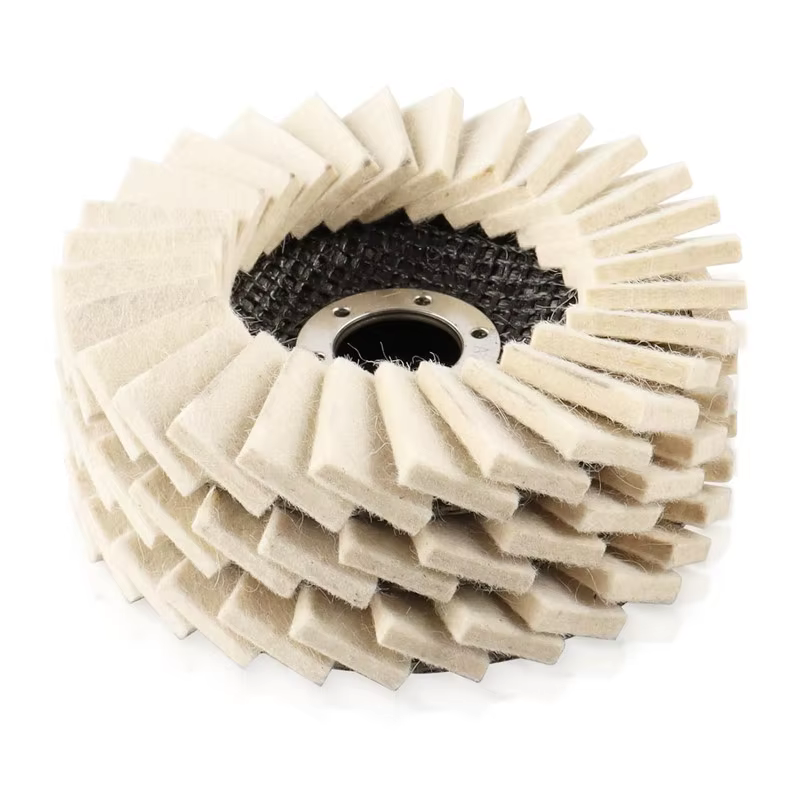 1PC 125mm 115mm feutre lamelles disque abrasifs 22mm tonnelle polissage roue de polissage pour meule