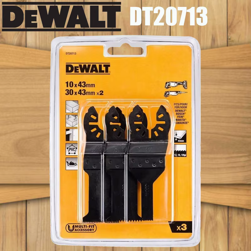 DEWALT DT20713 lame de scie oscillante pour bois et clous, ensemble de 3 pièces de fixation pour out
