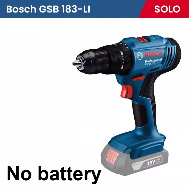 Perceuse à percussion sans fil Bosch GSB 183-LI 18V, 56 Nm, visseuse électrique sans fil pour bois e