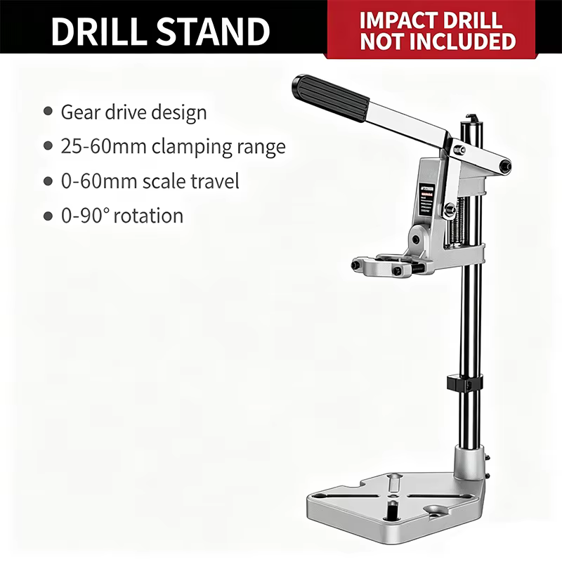 Support de perceuse réglable et rotatif, support de perceuse de table pour le perçage du bois, du mé
