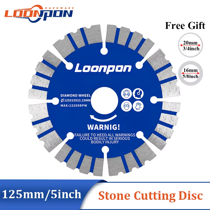 Lame de scie circulaire à Segment de disque de coupe de diamant de 125mm 5 pouces pour le marbre de 