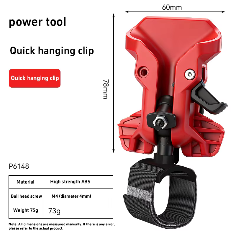 Porte-outil auto-serrant à clip ceinture, dégagement rapide, haute dureté, fixation rapide, organisa