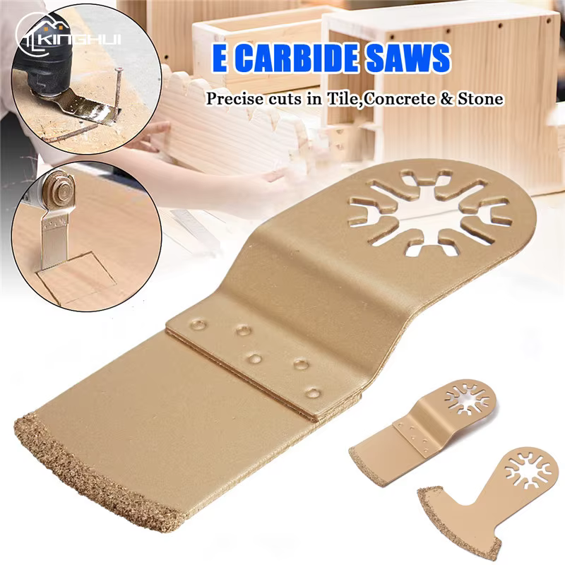Lame de scie oscillante en carbure de diamant, multi-outils, e-cut, pour béton, ciment, céramique, c