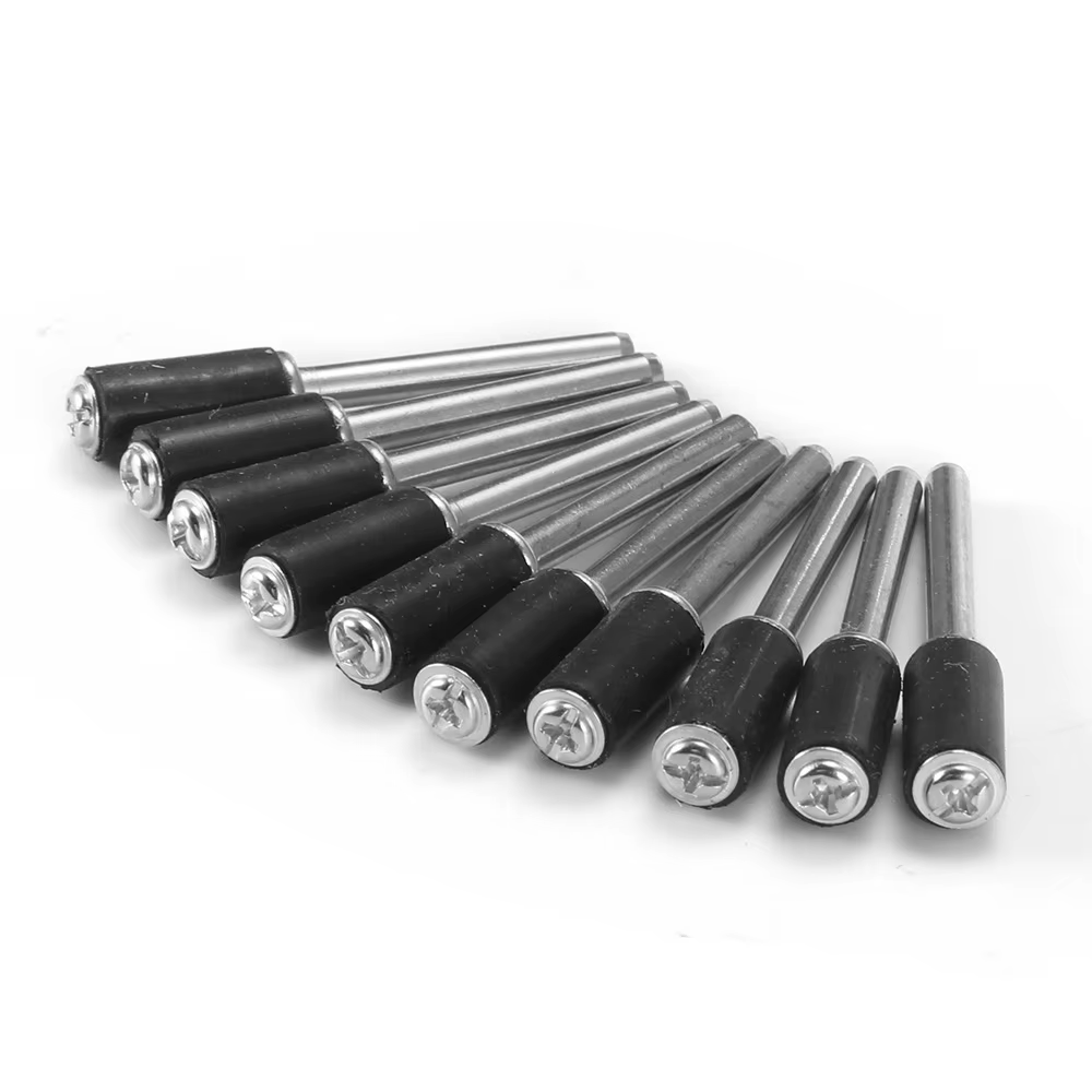 Kit de ponçage au tambour, 10 pièces, 6.35 12.7mm, outils abrasifs pour accessoires Dremel