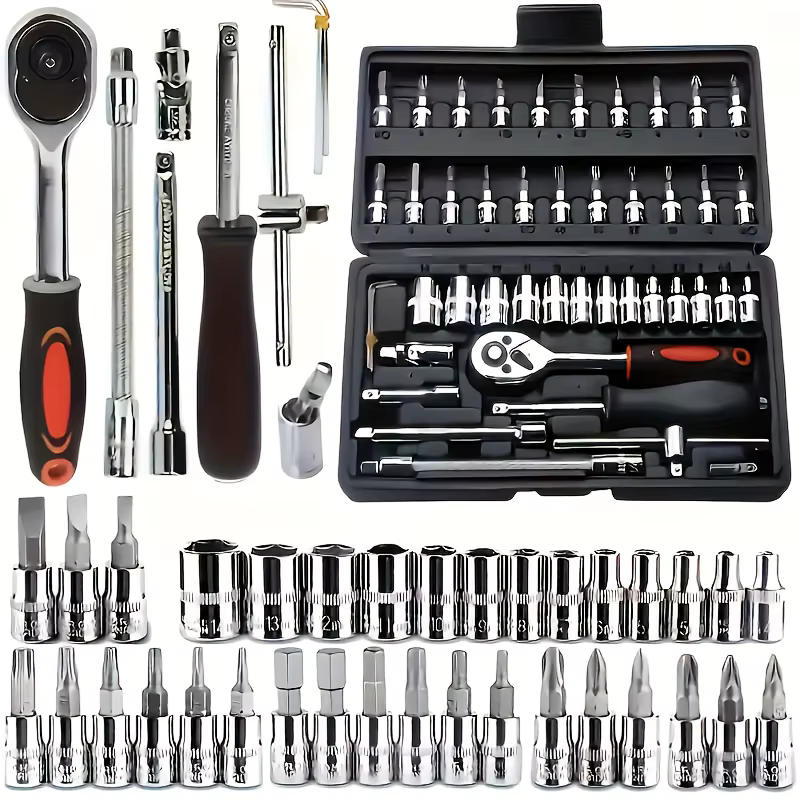 Ensemble d'outils de réparation mécanique automobile 150/46 pièces, multifonctionnel avec jeu de dou