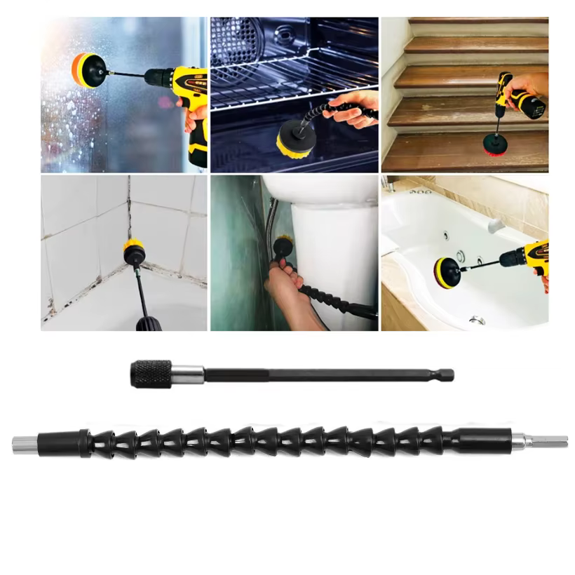 UNTIOR – ensemble de fixation de brosse pour perceuse électrique, brosse à récurer électrique, polis