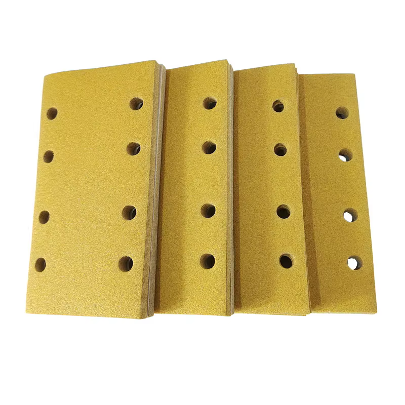 Festool ponceuses broyeur papier de verre 95x180mm jaune crochet boucle rectangulaire auto-adhésif f