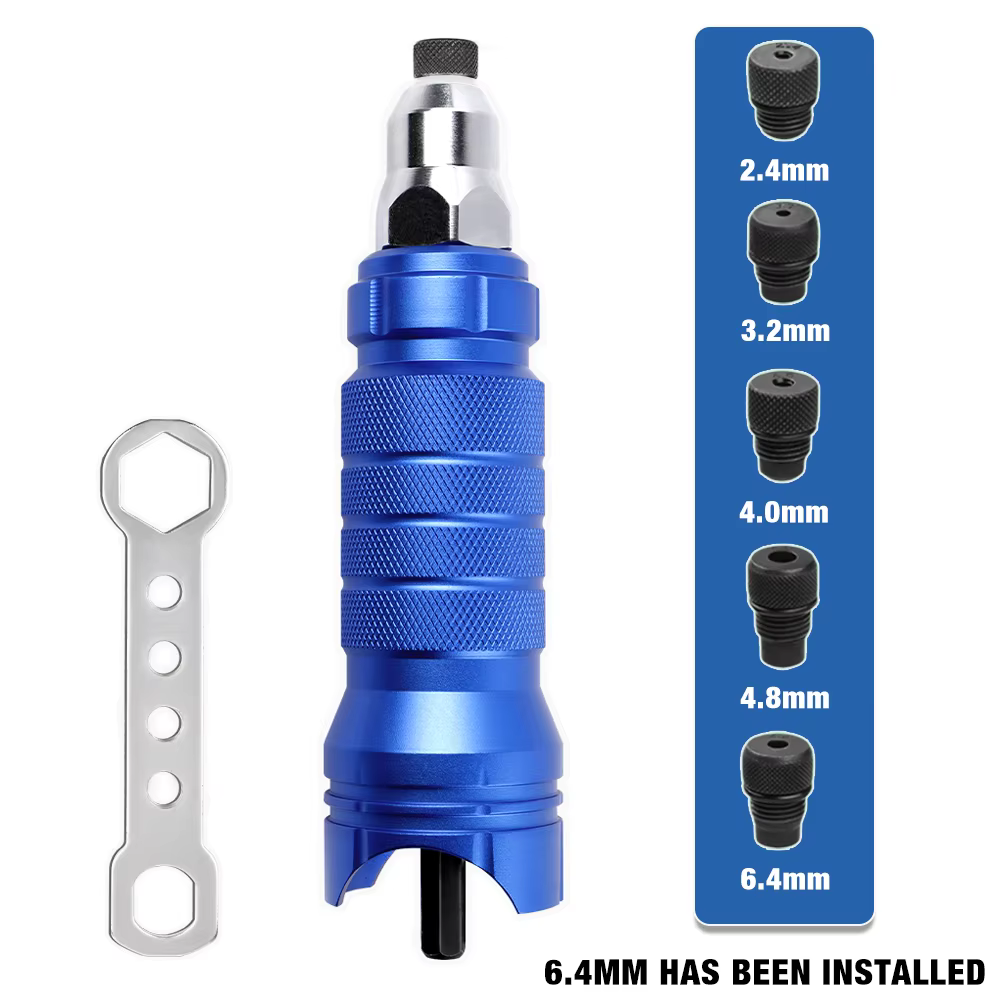 Pistolet à rivets, pistolet à rivets professionnel en alliage d'aluminium de 2,4 mm 3,2 mm 4,0 mm 4,
