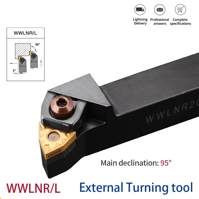 WWLNR2020 WWLNR2525 WWLNR3232 porte-outil de tournage externe WNMG Inserts en carbure WWLNR barre de