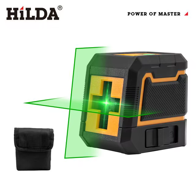 HILDA-Niveau laser à 2 lignes auto-décrochantes, croix horizontale et verticale, ligne de faisceau l