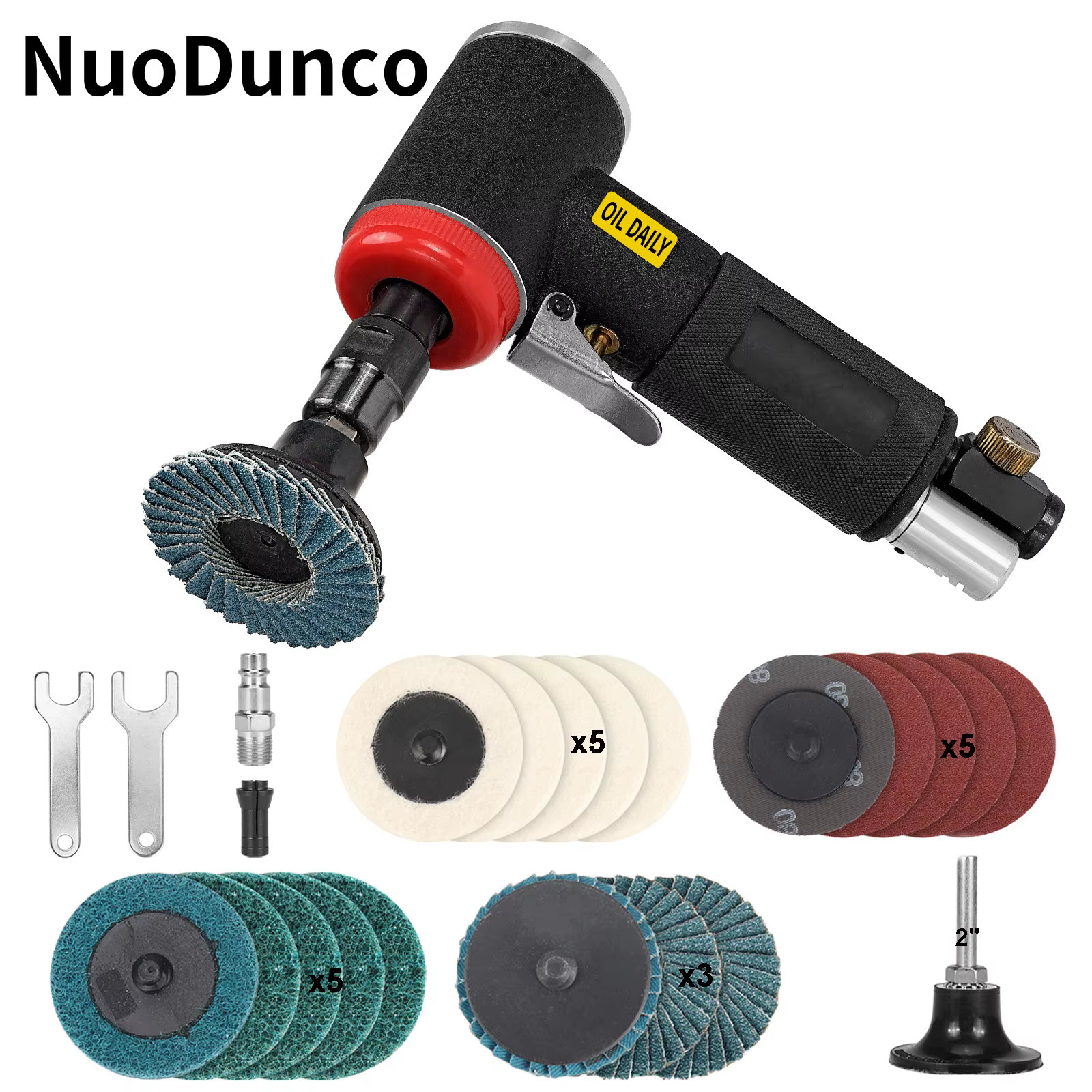 NuoDun – meuleuse d'angle d'air, Mini Machine à graver professionnelle à 90 degrés, haute vitesse 1/