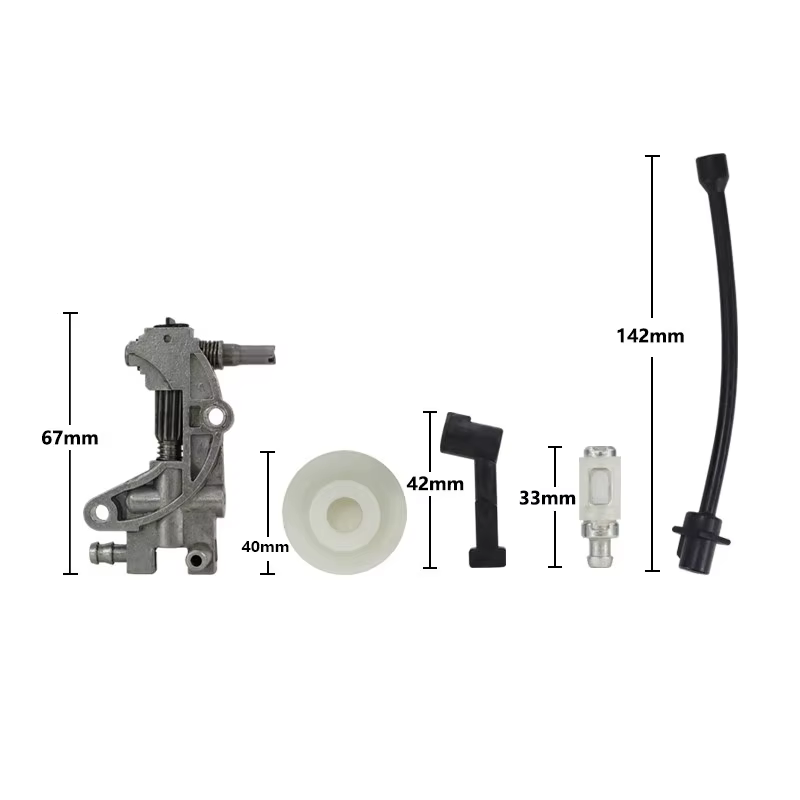 Kit de Turbine de buse d'huile de tuyau de filtre de pompe à huile pour 4500 5200 5800 45CC 52CC 58C