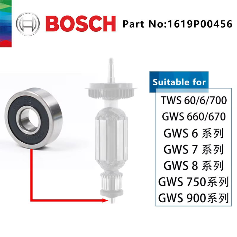 BOSCH – meuleuse d'angle de remplacement GWS 750 GWS 7-125, outils électriques, pièce de Rotors, Sta