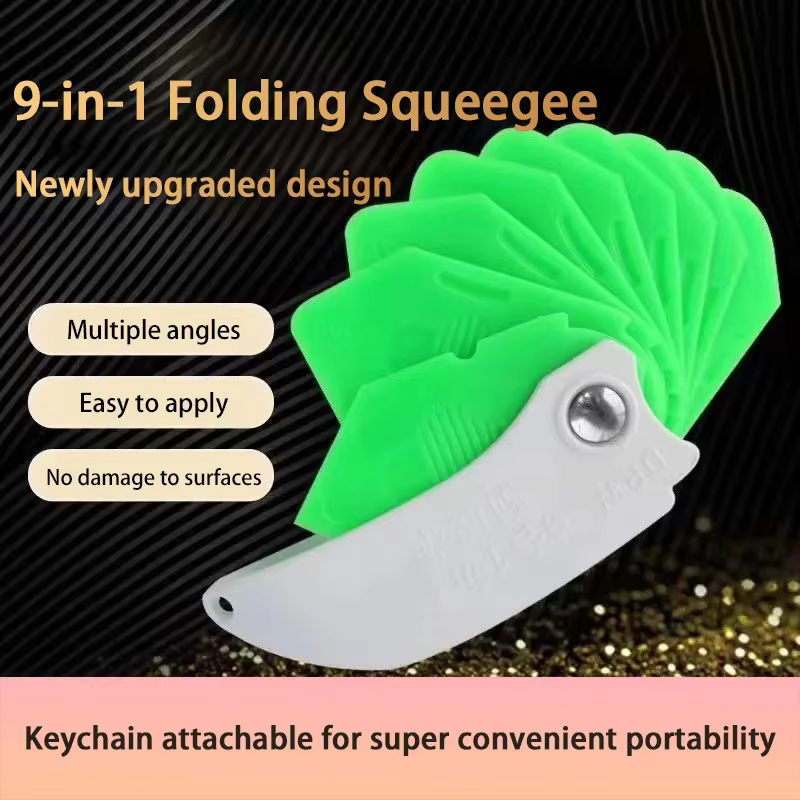 Outil d'étanchéité en silicone 9-en-1 pour usage domestique, grattoir professionnel pour joints de c
