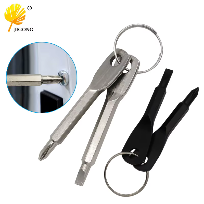 Tournevis à fente Phillips Portable, porte-clés, Mini outil de réparation de poche, Gadget