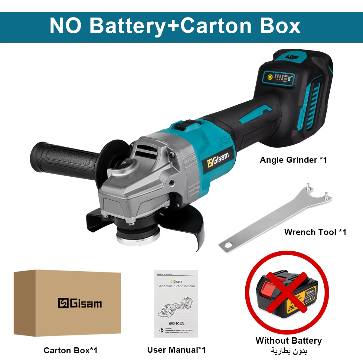Makita – meuleuse d'angle électrique sans balais, 125mm, 7 vitesses, Machine de découpe et de poliss