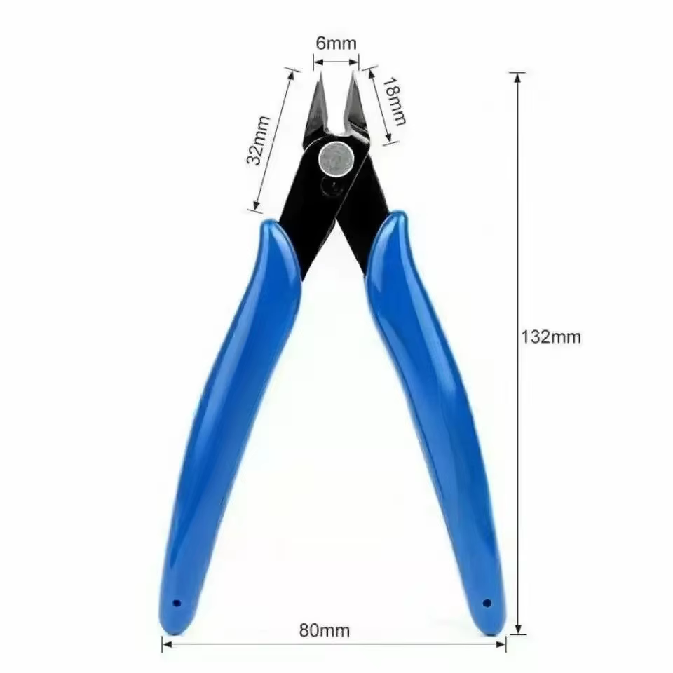 Pince coupante diagonale en plastique pour électricien, outil multifonction 170 DIY, coupe-fil élect